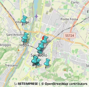 Mappa Viale III Febbraio, 41049 Sassuolo MO, Italia (1.71667)