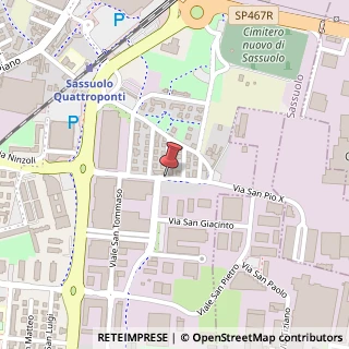 Mappa Via San Pio, 181, 41049 Sassuolo, Modena (Emilia Romagna)