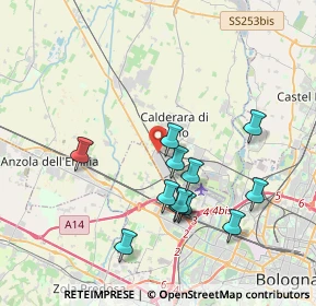 Mappa Via Alcide De Gasperi, 40136 Bologna BO, Italia (3.675)