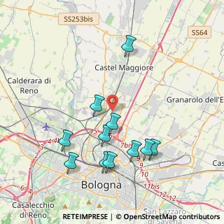 Mappa Via del Pelago, 40129 Bologna BO, Italia (4.07545)
