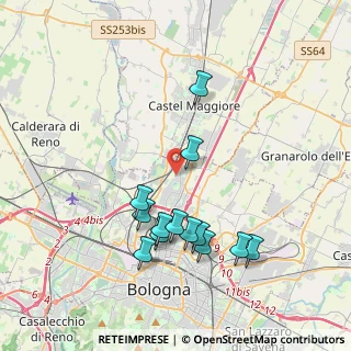 Mappa Via del Pelago, 40129 Bologna BO, Italia (3.86231)
