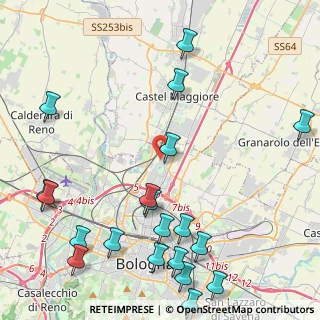 Mappa Via del Pelago, 40129 Bologna BO, Italia (5.8755)