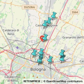 Mappa Via del Pelago, 40129 Bologna BO, Italia (4.06923)