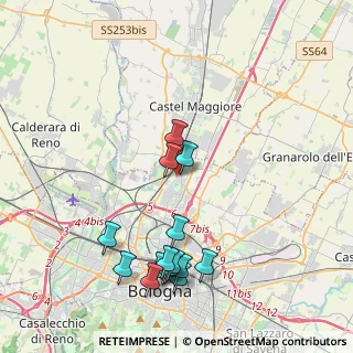 Mappa Via del Pelago, 40129 Bologna BO, Italia (4.44867)