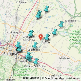 Mappa Via Vigorso, 40054 Budrio BO, Italia (8.6805)