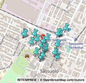 Mappa Viale Cialdini, 41049 Sassuolo MO, Italia (0.172)
