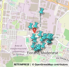 Mappa Via Raffaello Sanzio, 41042 Fiorano Modenese MO, Italia (0.407)