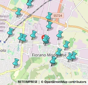 Mappa Via Raffaello Sanzio, 41042 Fiorano Modenese MO, Italia (1.1255)
