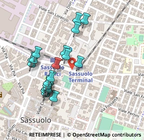 Mappa Viale F. Prampolini, 41049 Sassuolo MO, Italia (0.225)