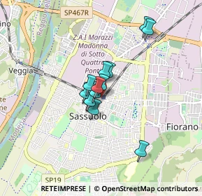 Mappa Via Stazione, 41049 Sassuolo MO, Italia (0.55)