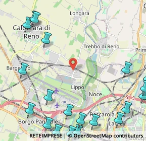 Mappa Via della Corte, 40012 Calderara di Reno BO, Italia (3.3825)