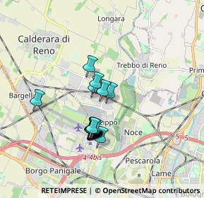 Mappa Via della Corte, 40012 Calderara di Reno BO, Italia (1.427)