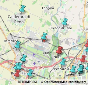 Mappa Via della Corte, 40012 Calderara di Reno BO, Italia (3.258)