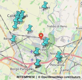 Mappa Via della Corte, 40012 Calderara di Reno BO, Italia (2.403)