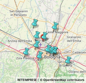 Mappa Via della Corte, 40012 Calderara di Reno BO, Italia (5.91)