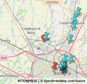 Mappa Via della Corte, 40012 Calderara di Reno BO, Italia (5.7275)