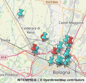 Mappa Via della Corte, 40012 Calderara di Reno BO, Italia (4.38)