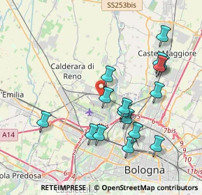 Mappa Via della Corte, 40012 Calderara di Reno BO, Italia (3.92938)