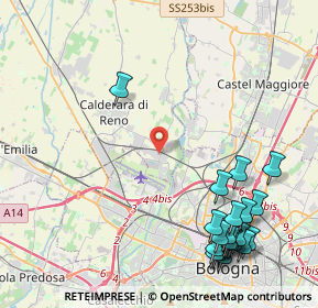 Mappa Via della Corte, 40012 Calderara di Reno BO, Italia (5.671)