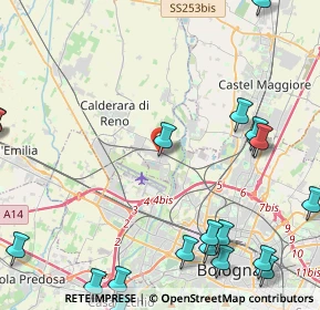 Mappa Via della Corte, 40012 Calderara di Reno BO, Italia (6.4985)