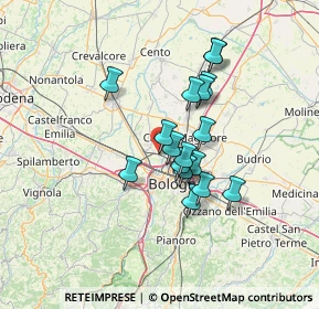 Mappa Via della Corte, 40012 Calderara di Reno BO, Italia (10.51647)