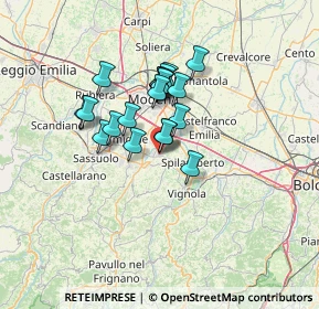 Mappa Via Martiri della Libertà, 41051 Castelnuovo Rangone MO, Italia (9.78)