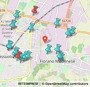 Mappa Via Tiziano, 41042 Fiorano Modenese MO, Italia (1.228)