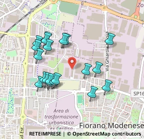 Mappa Via Tiziano, 41042 Fiorano Modenese MO, Italia (0.445)