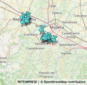 Mappa Via Tiziano, 41042 Fiorano Modenese MO, Italia (11.10125)