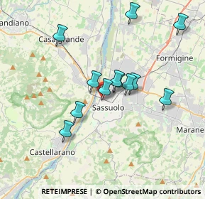 Mappa Viale S. Martino, 41049 Sassuolo MO, Italia (3.15667)