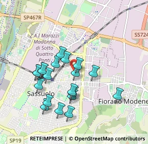 Mappa Viale San Carlo, 41049 Sassuolo MO, Italia (0.8595)