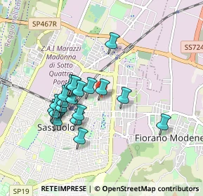 Mappa Viale San Carlo, 41049 Sassuolo MO, Italia (0.7835)