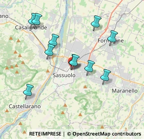 Mappa Viale San Carlo, 41049 Sassuolo MO, Italia (3.63182)