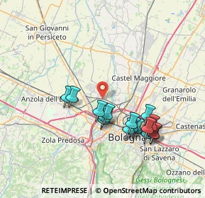 Mappa Via Ottavio Serra, 40012 Calderara di Reno BO, Italia (7.12)