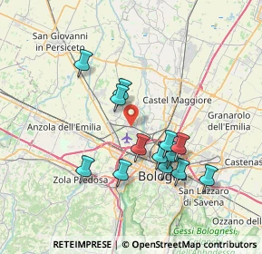 Mappa Via Ottavio Serra, 40012 Calderara di Reno BO, Italia (6.81154)