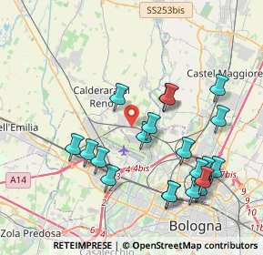 Mappa Via Ottavio Serra, 40012 Calderara di Reno BO, Italia (4.14)