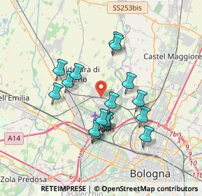 Mappa Via Ottavio Serra, 40012 Calderara di Reno BO, Italia (3.11529)
