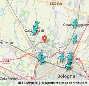 Mappa Via Ottavio Serra, 40012 Calderara di Reno BO, Italia (4.70455)