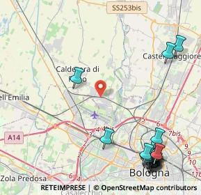 Mappa Via Ottavio Serra, 40012 Calderara di Reno BO, Italia (6.2805)