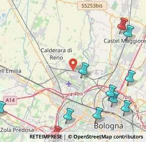 Mappa Via Ottavio Serra, 40012 Calderara di Reno BO, Italia (6.14636)