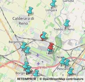Mappa Via Ottavio Serra, 40012 Calderara di Reno BO, Italia (2.612)