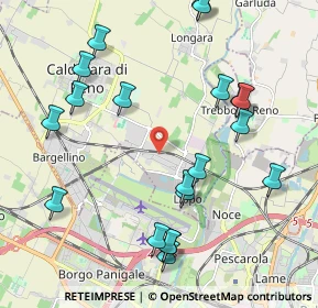 Mappa Via Ottavio Serra, 40012 Calderara di Reno BO, Italia (2.3945)