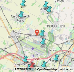 Mappa Via Ottavio Serra, 40012 Calderara di Reno BO, Italia (2.92167)