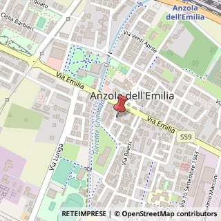 Mappa Via A. Grandi, 12, 40011 Anzola dell'Emilia, Bologna (Emilia Romagna)