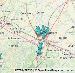 Mappa Via dell'Industria, 40012 Calderara di Reno BO, Italia (34.88111)