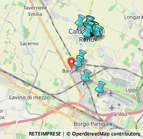 Mappa Via dell'Industria, 40012 Calderara di Reno BO, Italia (1.819)