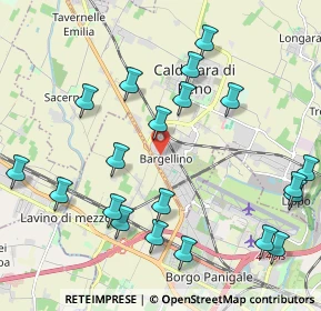 Mappa Via dell'Industria, 40012 Calderara di Reno BO, Italia (2.4345)