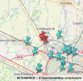 Mappa Via dell'Industria, 40012 Calderara di Reno BO, Italia (4.71438)