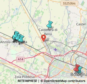 Mappa Via dell'Industria, 40012 Calderara di Reno BO, Italia (5.41091)