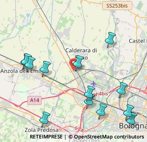 Mappa Via dell'Industria, 40012 Calderara di Reno BO, Italia (5.12308)